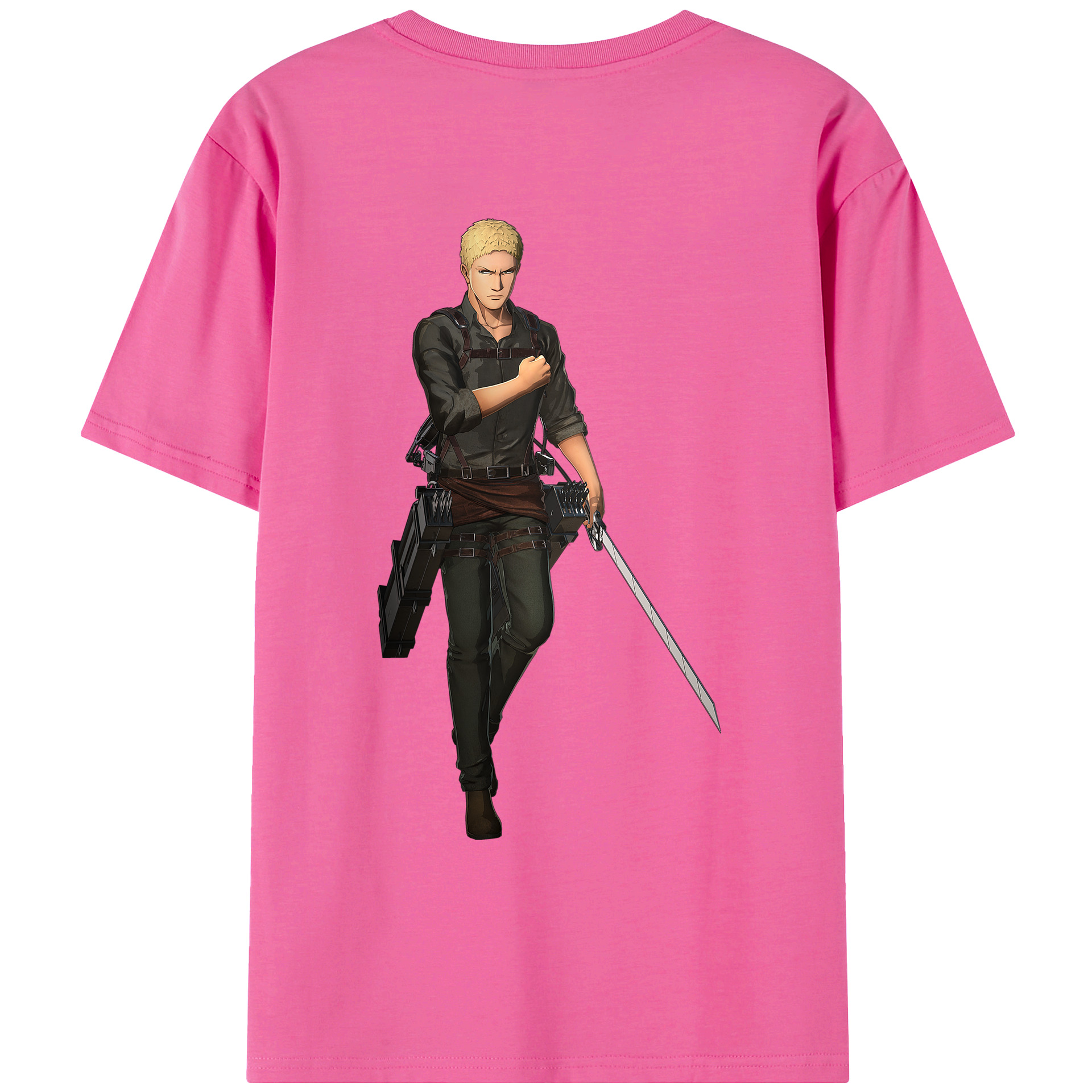 （画像用） 進撃の巨人 ライナー・ブラウン Attack on Titan Reiner Braun レディース半袖Tシャツ(バックプリント)